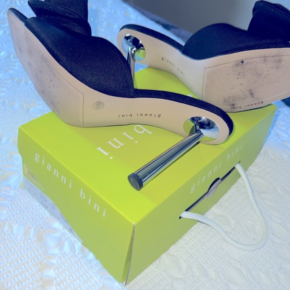 Gianna bini, black high heels size 9.5 worn once - Picture 5 of 10